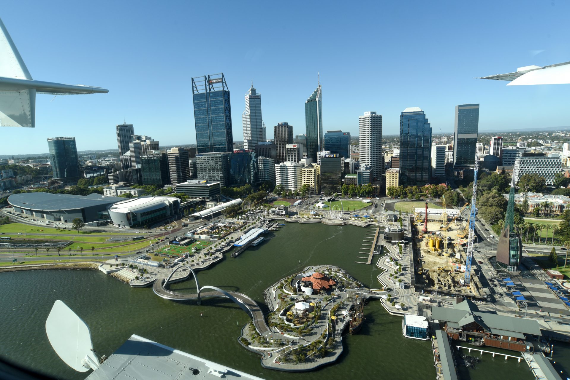 Aerial View of Perth city